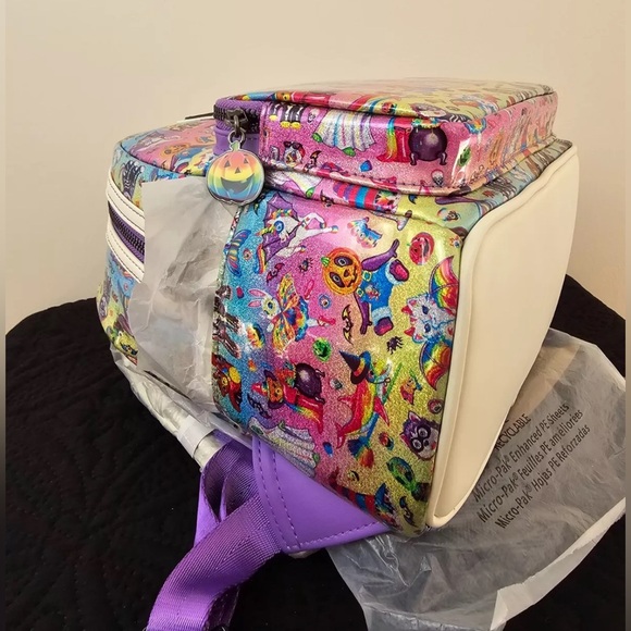 LAST SALE! Lisa Frank X Loungefly Halloween Holo Backpack! Glitter&Glows In Dark - Picture 13 of 16